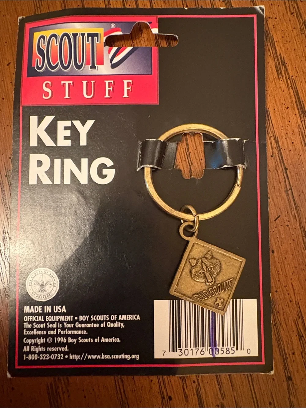 Scout Key Ring Gold-Tone Cub